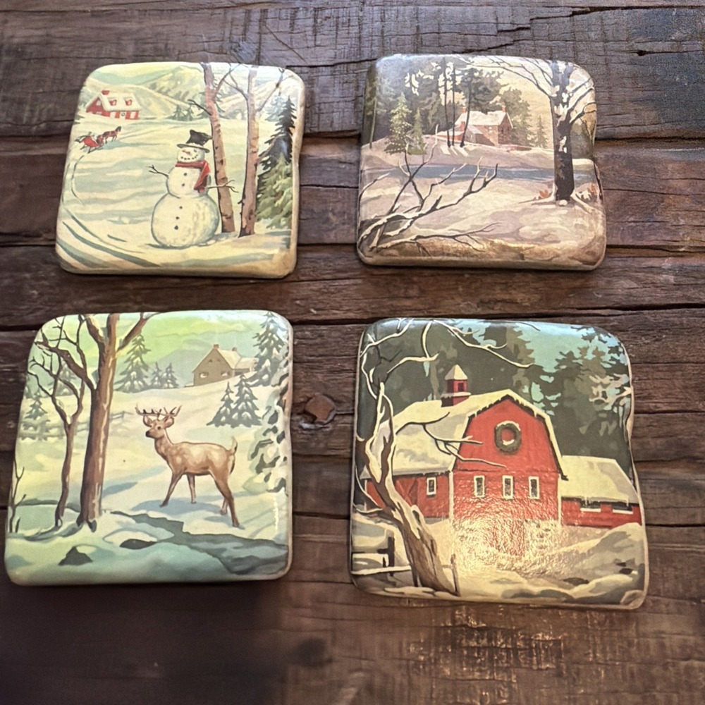Chad Barrett Christmas Coasters Set Of 4!